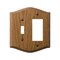 Amerelle Wall Plate, Number of Gangs: 2 gang Oak Wood, Medium Finish, Brown 701TR - alternate 2
